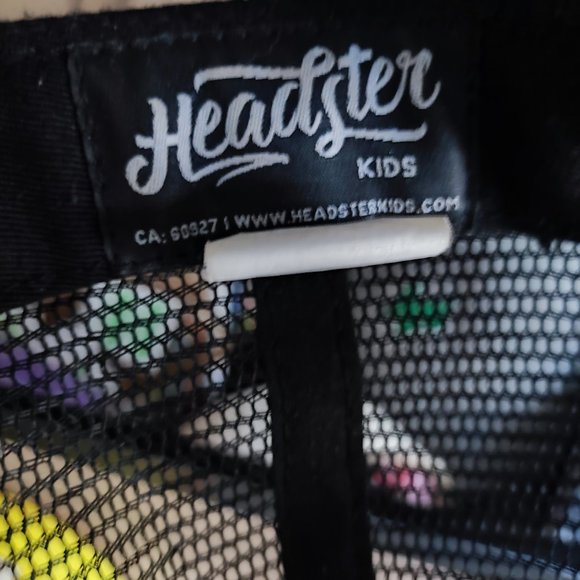 Headster kids black trucker hat / cap - Picture 7 of 7